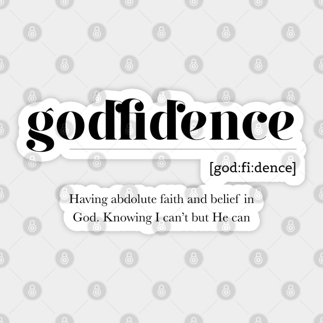 Godfidence - Definition Sticker by jellytalk